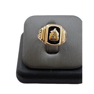 Vintage 1954 10kt Gold School Ring Size 8.25 (A5256)